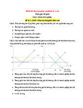 Đề thi Môn Kinh tế vi mô | Đại học Khoa học và Công nghệ Hà Nội