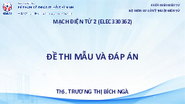 Đề thi mẫu và Bài giải MDT2