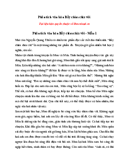 Văn mẫu lớp 7: Phân tích truyện Bầy chim chìa vôi (3 mẫu) | Kết nối tri thức