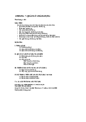 Chương 7 Quản lý chất lượng | Quản trị học đại cương | Đại học Bách Khoa Hà Nội