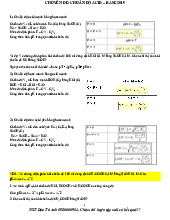 Chuyên đề: Bài toán chuẩn độ acid - base | Lí thuyết Hoá đại cương | Trường Đại học khoa học Tự nhiên
