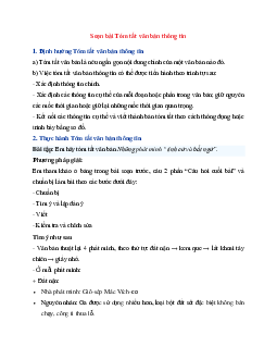 Soạn bài Tóm tắt văn bản thông tin | Ngữ Văn 6 Cánh Diều tập 2