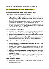 Câu hỏi vấn đáp môn Ứng dụng đa phương tiện trong kinh doanh | Học viện Công Nghệ Bưu Chính Viễn Thông