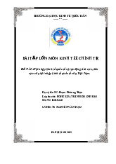 Hội nhập kinh tế quốc tế và tác động tích cực, tiêu cực của hội nhập kinh tế quốc tế của Việt Nam | Bài tập lớn môn Hệ thống thông tin quản lý