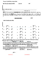 Đề kiểm tra giữa kỳ môn Vật lý đại cương 2  | Học viện Công Nghệ Bưu Chính Viễn Thông