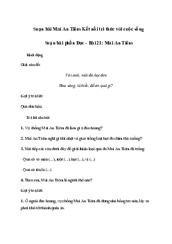 Soạn bài Mai An Tiêm (trang 92) | Tiếng việt 2 sách Kết nối tri thức