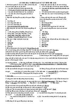 Câu hỏi trắc nghiệm chủ đề " Chiến tranh và hậu quả của nó"  | Đại học Sư Phạm Hà Nội