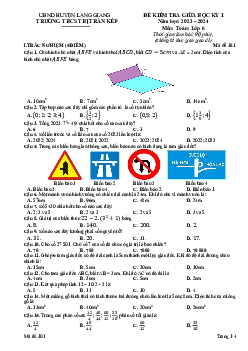 Đề giữa học kỳ 1 Toán 6 năm 2023 – 2024 trường THCS thị trấn Kép – Bắc Giang