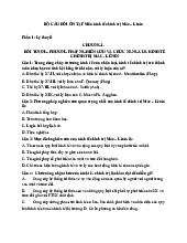 TOP câu hỏi trắc nghiệm ôn tập Môn Kinh tế chính trị | Trường Đại học Bách khoa - Đại học Quốc gia Thành phố Hồ Chí Minh