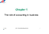 The role of accounting in business final - Nguyên Lý Kế Toán | Trường Đại học Tôn Đức Thắng
