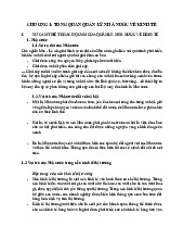Lý thuyết Quản lý nhà nước trong nền kinh tế thị trường môn Quản lý nhà nước về kinh tế | Đại học Kinh tế Quốc Dân