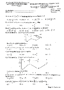 Đề thi thử Toán THPT QG 2019 lần 1 trường Nguyễn Đình Chiểu – Tiền Giang