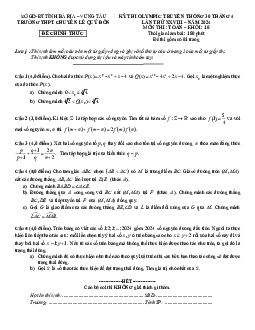 Đề thi Olympic 30/04 Toán 10 lần 28 năm 2024 trường chuyên Lê Quý Đôn – BR VT