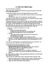 Đề cương môn triết học Mác -Lê nin- Trường Đại học bách khoa - Đại học đà nẵng.