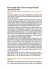 Bài văn nghị luận về cách sử dụng thời gian rảnh rỗi hay nhất