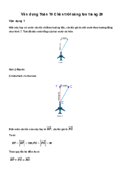 Giải Toán 10 Bài 2: Tổng và hiệu của hai vectơ | Chân trời sáng tạo