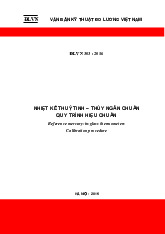 Nhiệt kế thuỷ tinh – thủy ngân chuẩn quy trình hiệu chuẩn | ĐLVN Văn Bản Kỹ Thuật Đo Lường Việt Nam