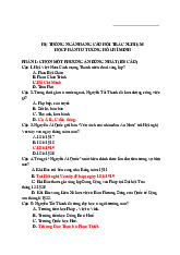 Đề cương môn Tư tưởng Hồ Chí Minh– khoa học  Trường Đại học bách khoa - Đại học đà nẵng