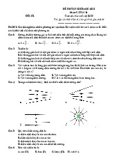 Đề ôn tập cuối học kỳ II môn Vật lí 11 - Theo cấu trúc mới của BGD