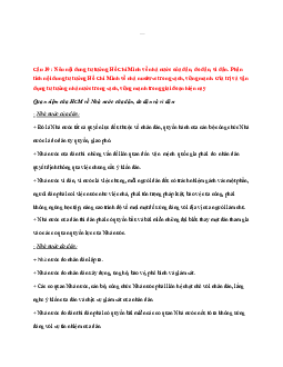 Câu hỏi ôn tập tư tưởng hồ chí minh