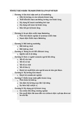Tóm Tắt Chương Trình Quản Trị Marketing - Philip Kotler