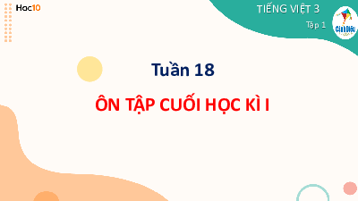 Tuần 18 - Ôn tập cuối học kỳ 1 (Tiết 2) | Bài giảng PowerPoint Tiếng Việt 3 | Cánh Diều