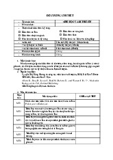 Đề cương môn Sinh học và Di truyền - Đại học Y dược Thành phố Hồ Chí Minh