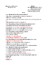 Đề thi môn Triết học Mac Lê nin  - trường đại học Thủy lợi.