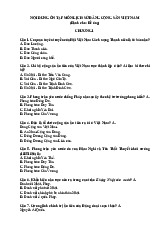 100 Câu Ôn Tập Lịch sử Đảng có đáp án | Đại học Nội Vụ Hà Nội