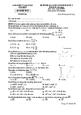 Đề thi học kỳ 1 Toán 10 năm 2024 – 2025 sở GD&ĐT Nam Định