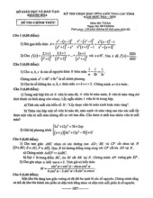 Đề chọn học sinh giỏi Toán THCS năm 2024 – 2025 sở GD&ĐT Khánh Hòa