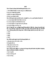 Trắc Nghiệm Quản Trị Tài Chính - ĐỀ 1 | Trường Đại học Thương Mại