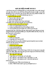 Đáp án trắc nghiệm Kế toán tài chính 1 - Kiểm toán | Đại học Mở Thành phố Hồ Chí Minh