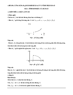 Các dạng bài tập trắc nghiệm VDC tính đơn điệu của hàm số Toán 12