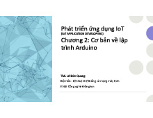 Chương 2: Cơ Bản Lập Trình Arduino và Các Lệnh Đầu Tiên | Môn Mạng máy tính nâng cao - Đại học Xây Dựng Hà Nội