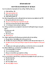 Đề cương ôn tập Môn Đại cương lịch sử Việt Nam | Đại học Thủ đô Hà Nội