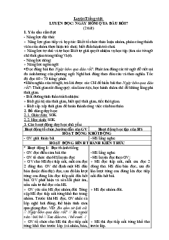 Giáo án buổi 2 Tiếng Việt 2 sách Cánh diều | Tuần 2