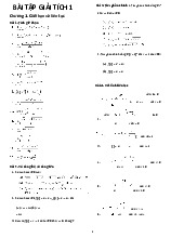 Bài tập Giải tích 1 - Giới hạn, Đạo hàm và Chuỗi số. Môn Giải tích 1 (GT01) | Trường Đại học Giao thông Vận tải.