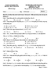 Đề giữa kỳ 2 Toán 12 năm 2024 – 2025 trường THPT Vĩnh Linh – Quảng Trị có đáp án
