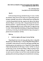 Phát huy giá trị đề cương về văn hóa việt nam trong phát triển du lịch bền vững | Học viện Hành chính Quốc gia