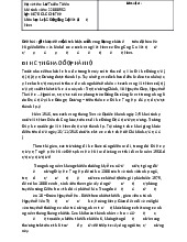 Giới thiệu về một di tích lịch sử cách mạng kháng chiến trên địa bàn Hà Nội gắn liền với sự lãnh đạo của cách mạng Việt Nam của Đảng Cộng Sản Việt Nam