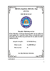 Phân tích và đánh giá thực trạng chính sách sản phẩm của doanh nghiệp LMS – Giảm Béo Chuẩn Y Khoa | Bài thảo luận marketing căn bản