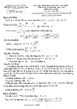 Đề thi học sinh giỏi Toán 9 cấp tỉnh năm 2021 – 2022 sở GD&ĐT Hải Dương