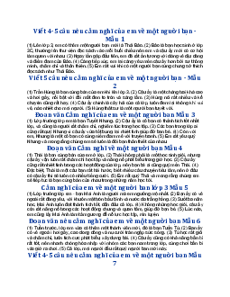 Nêu cảm nghĩ của em về một người bạn - Tập làm văn lớp 3 Kết nối tri thức