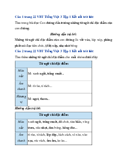 Giải VBT Tiếng Việt 3 trang 22, 23 Bài 10: Con đường đến trường | Kết nối tri thức