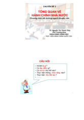 Tổng quan về hành chính nhà nước | Học viện Hành chính Quốc gia