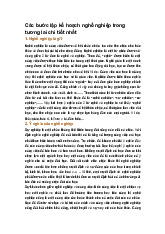 Các bước lập kế hoạch nghề nghiệp trong tương lai chi tiết nhất