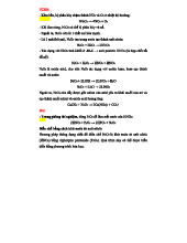TCHH: Tóm tắt về N2O5 - Tính chất, điều chế và ứng dụng