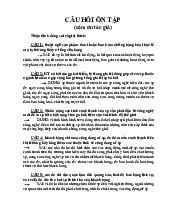 Câu hỏi ôn tập Môn Quản trị chất lượng | Đại học Kinh Tế Quốc Dân