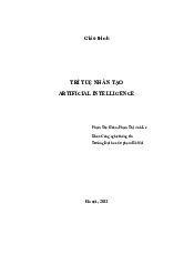 Giáo trình về trí tuệ nhân tạo | Đại học Sư phạm Hà Nội